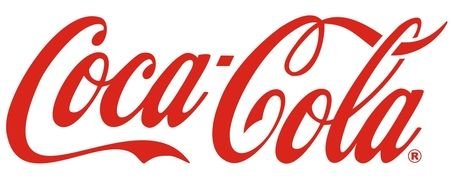 Coca Cola logo on the white background