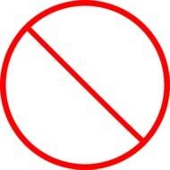 No Symbol Skinny At Clkercom Vector Online clipart