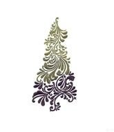 painted openwork two-tone Christmas tree