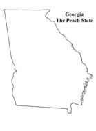 georgia state map drawing