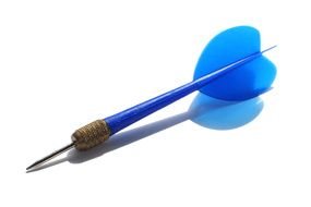 blue dart on a transparent background