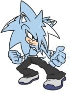 clipart sonic on a white background