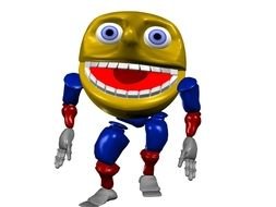 Clip art of scary 3d figure