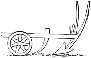 wagon with plow