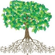clipart of the green leafed tree