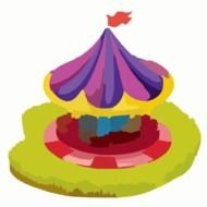 Of A Carnival Ride At Clkercom Vector
