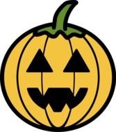 Clip art of pumpkin