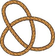 knotted rope as a graphic illustration