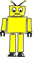Yellow Robot drawing