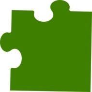 green puzzle corner piece
