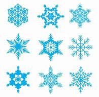 Snow Flakes Free Snowflakes Vector Set