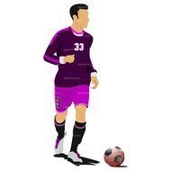 Soccer man Player drawing