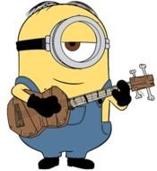 minion playing guitar