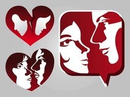 drawing of Love Icons