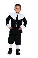 photo of a boy in a pilgrim costume