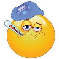 Sick Smiley Facebook Symbols And Chat Emoticons clipart
