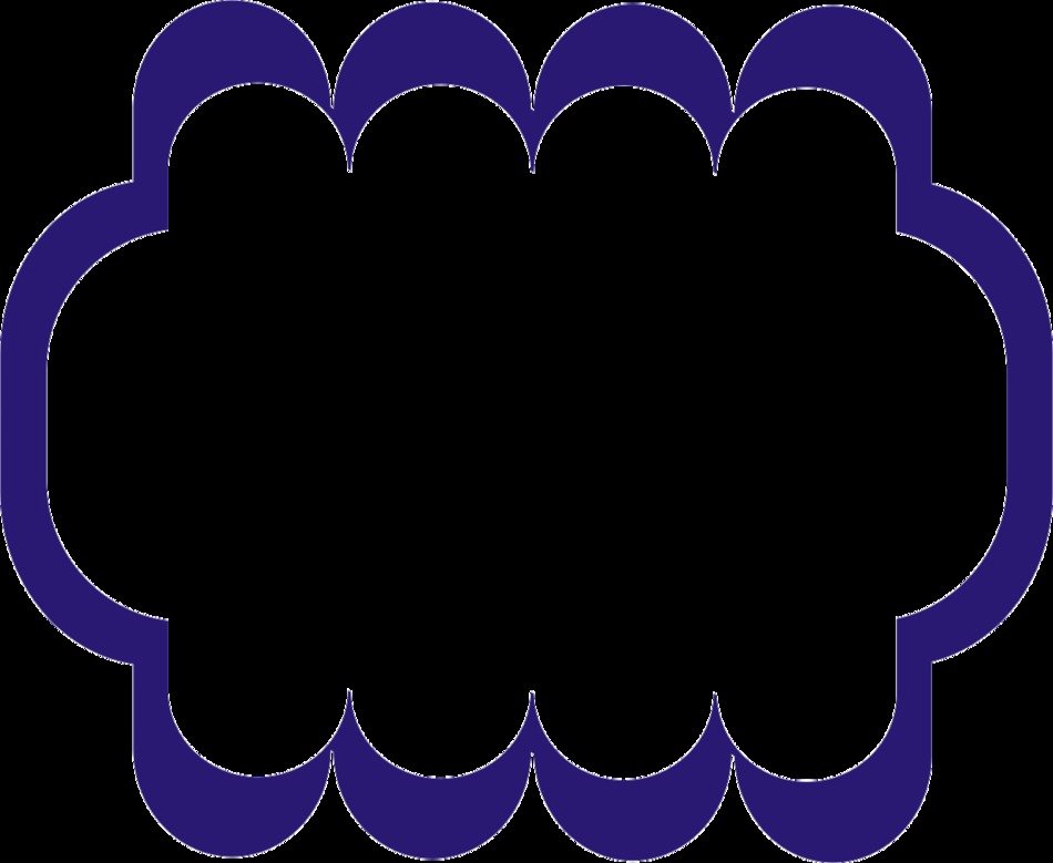 purple frame on a black background