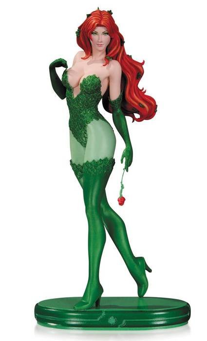 figure of Poison Ivy, fictional supervillain of comic books