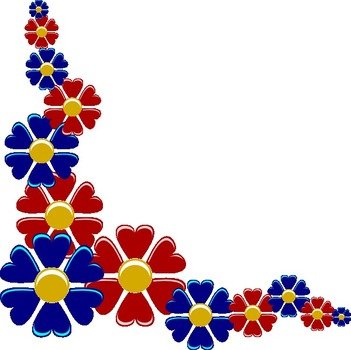 Yuri Flower Corner At Clkercom Vector Online