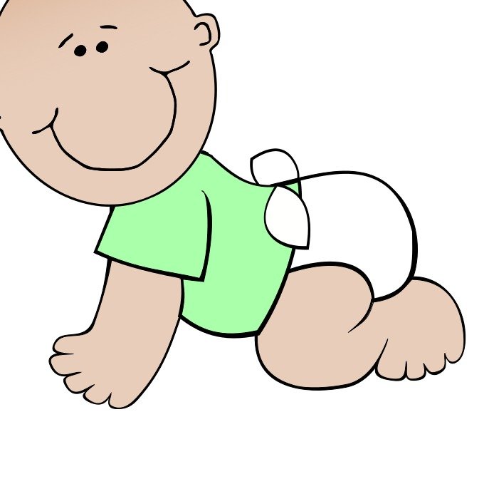 Baby Diaper Neutral Crawling