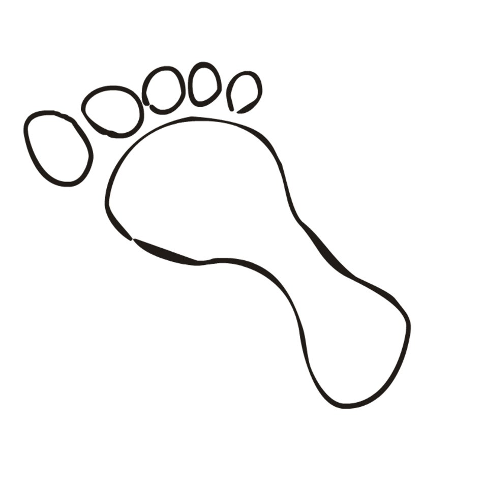 Art foot drawing