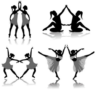 Informe Navegar &gt Desconocido Siluetas De Bailarinas Ballet Libre