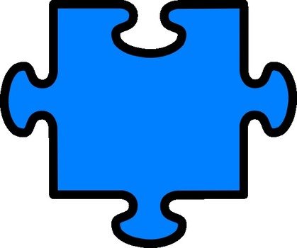 Blue Puzzle Piece The Dan River Autism Awareness 5k