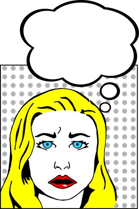 Worried Woman drawing