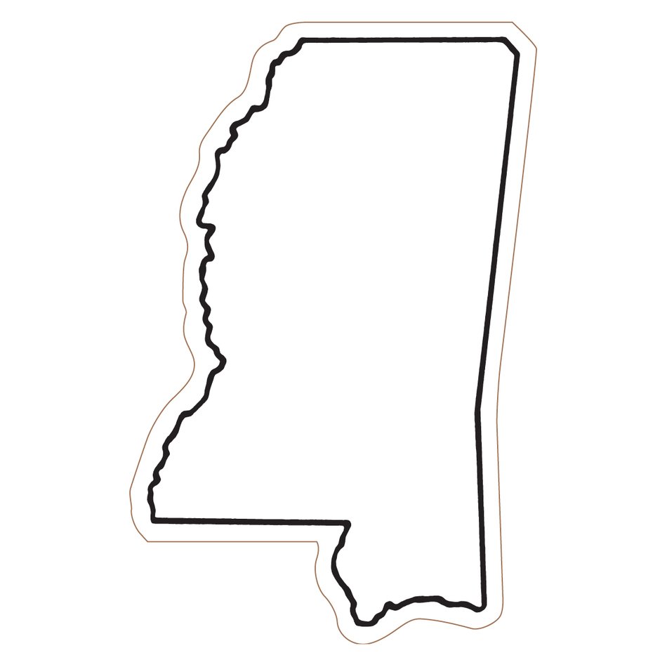 Mississippi Map drawing