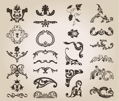 Vintage Design Floral Pattern Flower Vector Abstract
