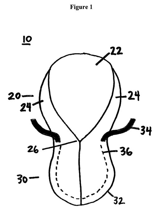 Black and white drawing of the Surgical Scrub clipart