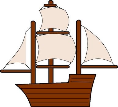 Unfurled Sailing Ship At Clkercom Vector Online