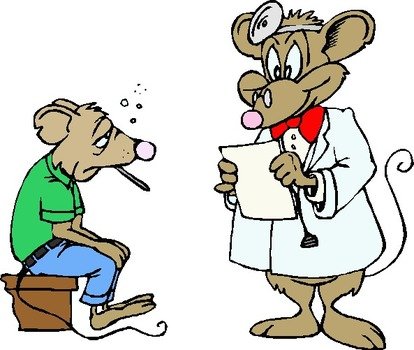 Greenish Sick Rat Seeing Vetgif