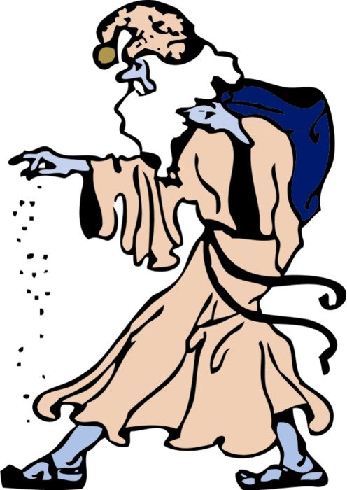 sand wizard as a picture for clipart