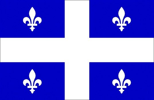 flag of quÃ©bec as a picture for clipart