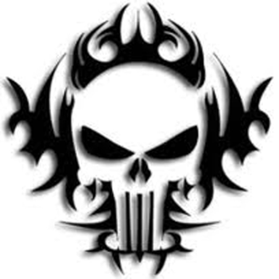 Tribal Skulls You Can Use To Stencil Graffiti And Tattoo