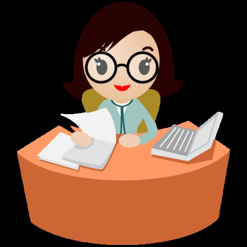 Secretary With Glasses Icon Png Image Iconbugcom clipart