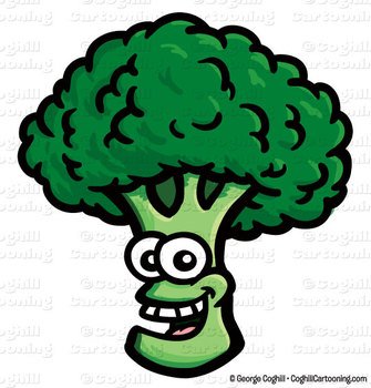 Cartoon Smiling Broccoli Stock Illustration Coghill clipart