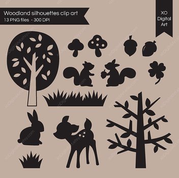 Forest Animals Silhouette