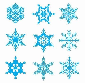 Snow Flakes Free Snowflakes Vector Set