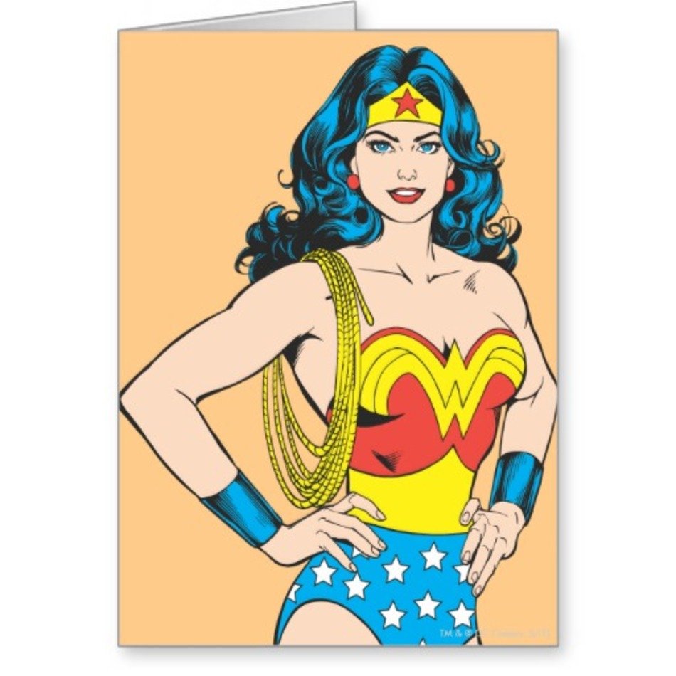 Wonder Woman Portrait Card Zazzle