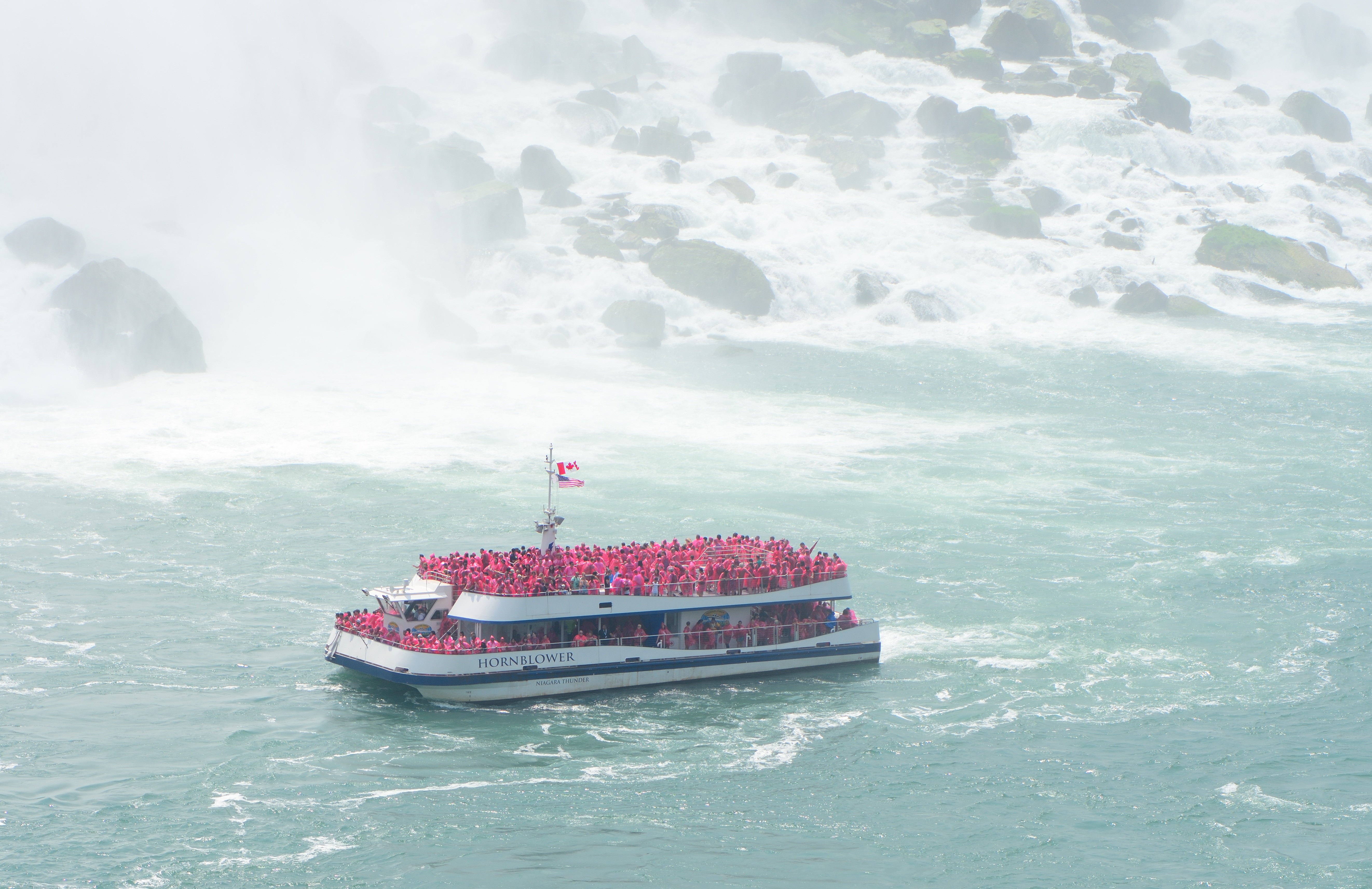 Tourists in the ship