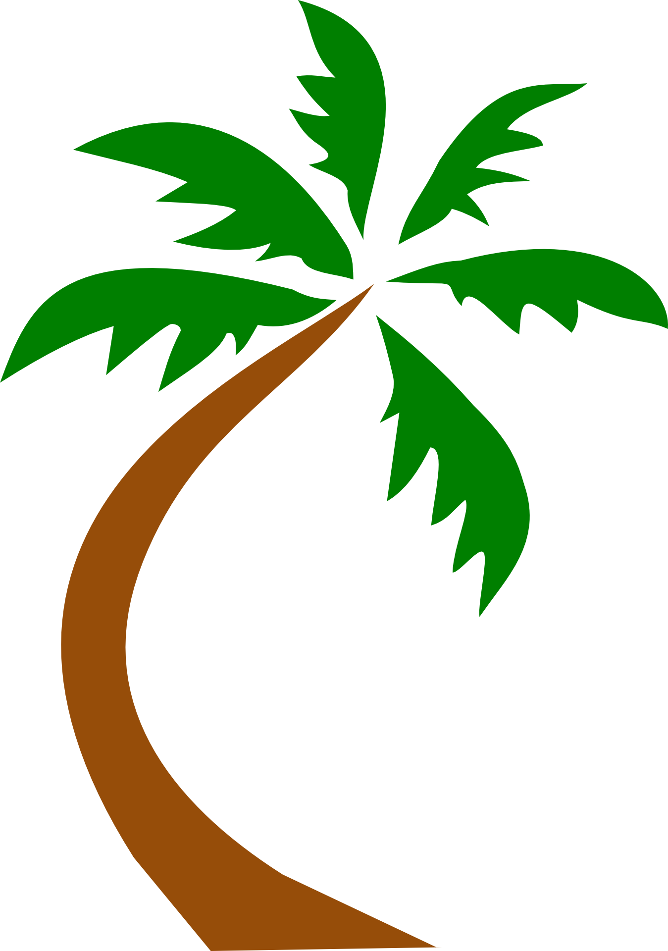 Coconut palm tree drawing free image download