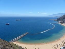 Teresitas Beach is a beach located in the village of San Andr&eacute;s municipality of Santa Cruz de Tenerife