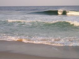 rough wavy sea