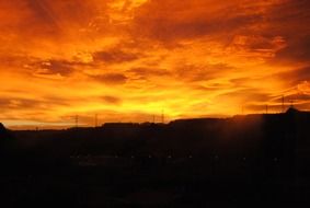 red heaven sunset