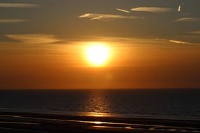 very beautiful twilight evening