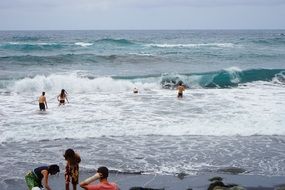 people swim cute waves