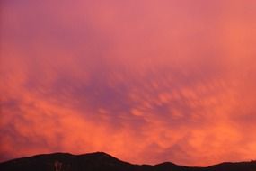 sunset clouds in the sky