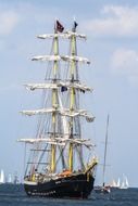 big sailing ship in the sea